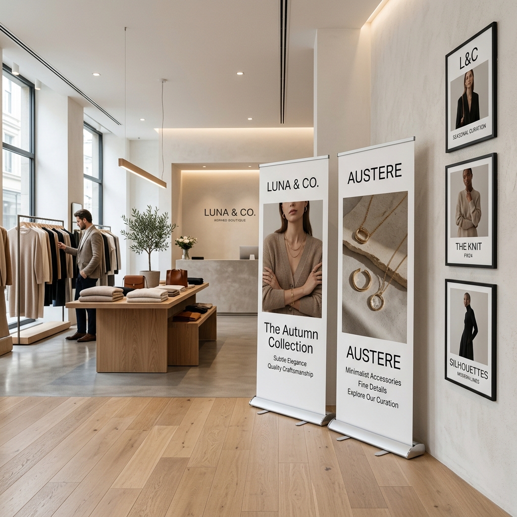 Poster và Standee PP trưng bày showroom