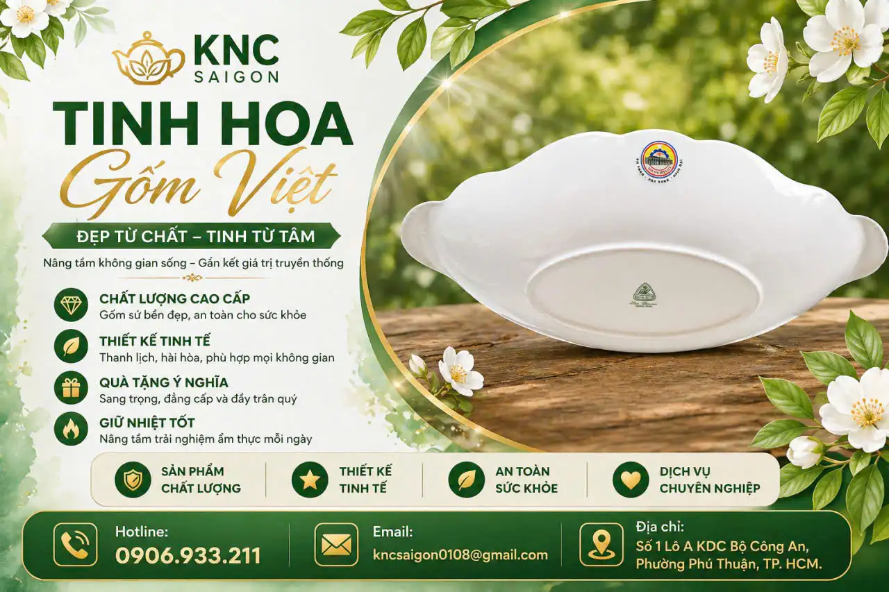Dĩa gốm sứ với logo thương hiệu nổi bật, chuyên nghiệp
