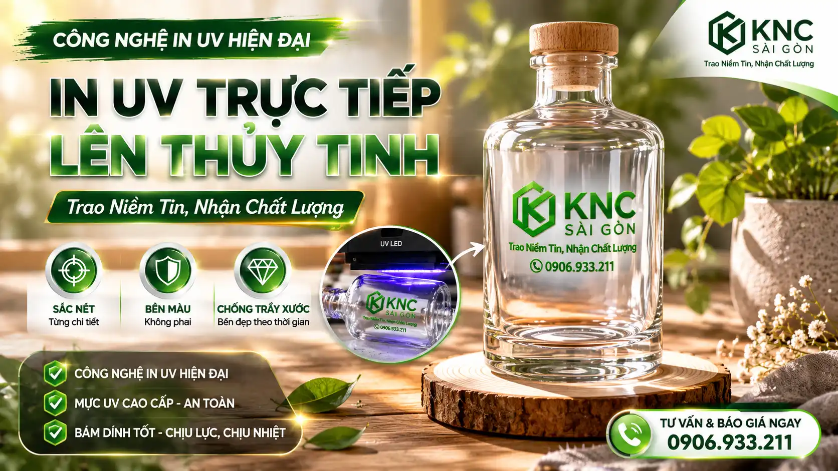 chai thuy tinh in uv